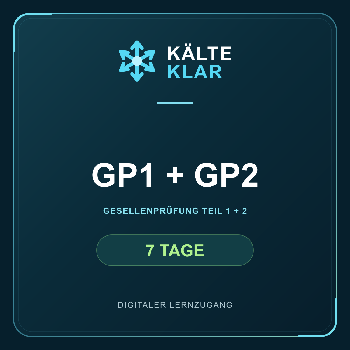 Kälte-Klar – 7 Tage / GP1 + GP2
