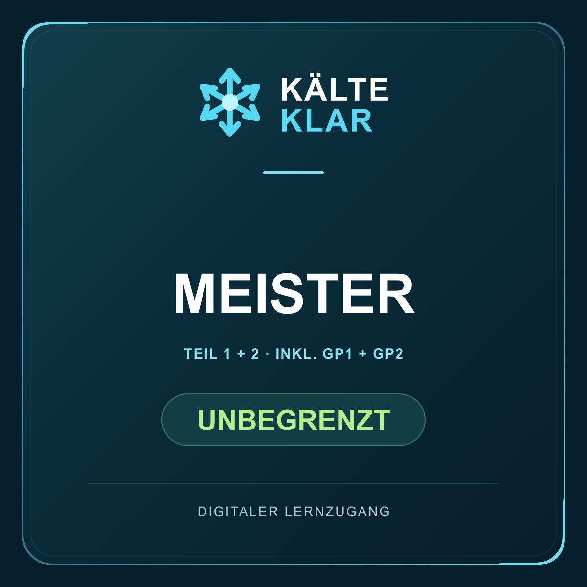 Kälte-Klar – Unbegrenzt / Meister inkl. GP1 + GP2